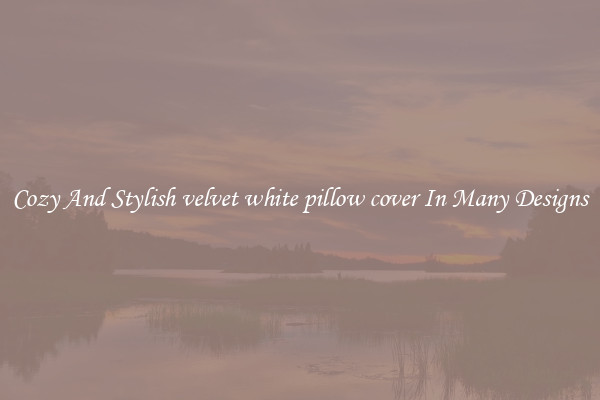 Cozy And Stylish velvet white pillow cover In Many Designs