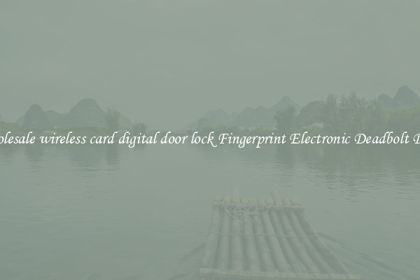 Wholesale wireless card digital door lock Fingerprint Electronic Deadbolt Door 