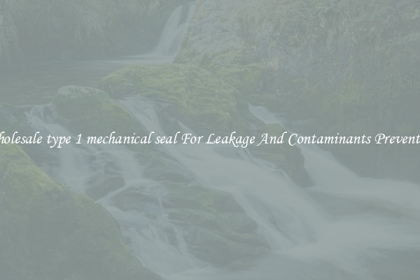 Wholesale type 1 mechanical seal For Leakage And Contaminants Prevention