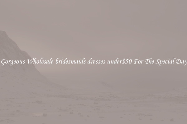 Gorgeous Wholesale bridesmaids dresses under$50 For The Special Day