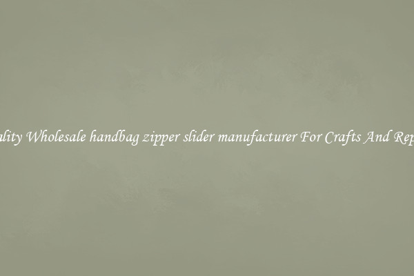 Quality Wholesale handbag zipper slider manufacturer For Crafts And Repairs