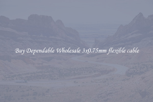 Buy Dependable Wholesale 3x0.75mm flexible cable
