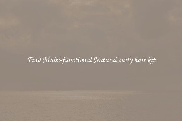 Find Multi-functional Natural curly hair kit
