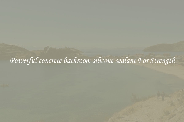 Powerful concrete bathroom silicone sealant For Strength