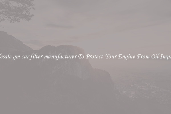 Wholesale gm car filter manufacturer To Protect Your Engine From Oil Impurities