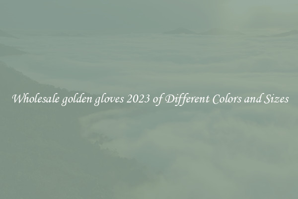 Wholesale golden gloves 2023 of Different Colors and Sizes