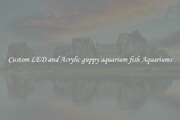 Custom LED and Acrylic guppy aquarium fish Aquariums