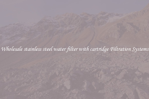 Wholesale stainless steel water filter with cartridge Filtration Systems